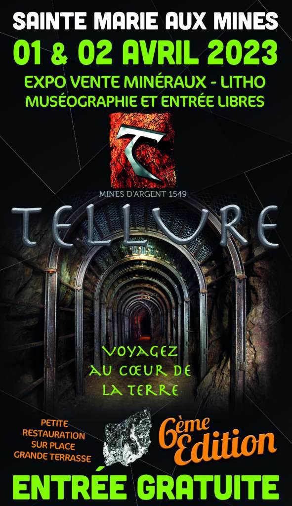 Affiche expo-vente de minéraux avril 2023